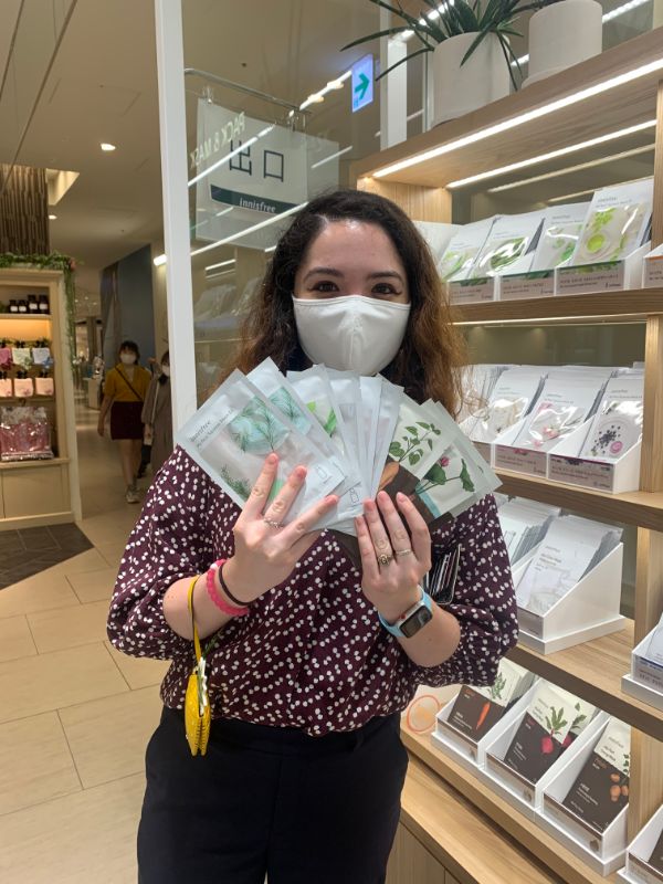 Mally and Innisfree masks